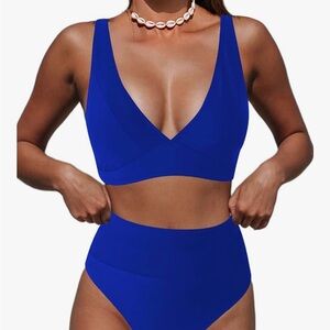 Amazon Blue Bikini Swimwear Set